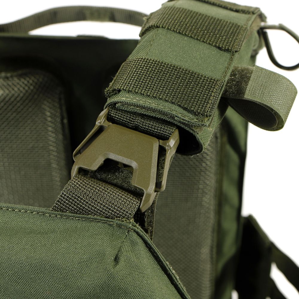 Plate carrier Sich with a quick release system: olive MOLLY PL-011